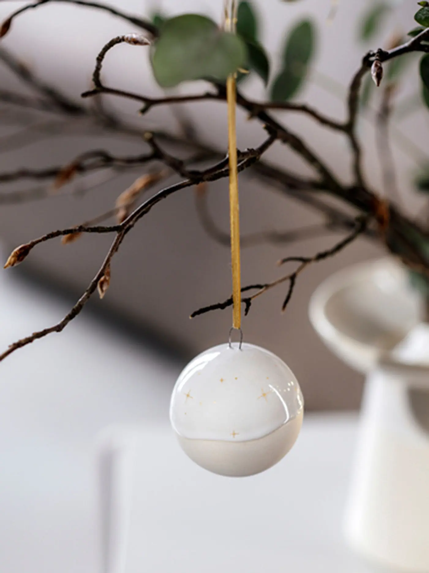 LIKE BY VILLEROY & BOCH | Ornament Tropfen WINTER GLOW 5x5x8cm | weiss